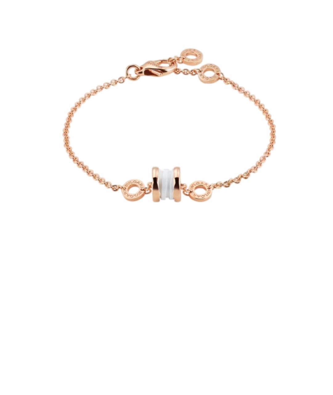BVLGARI Белый браслет из розового золота, фото 4