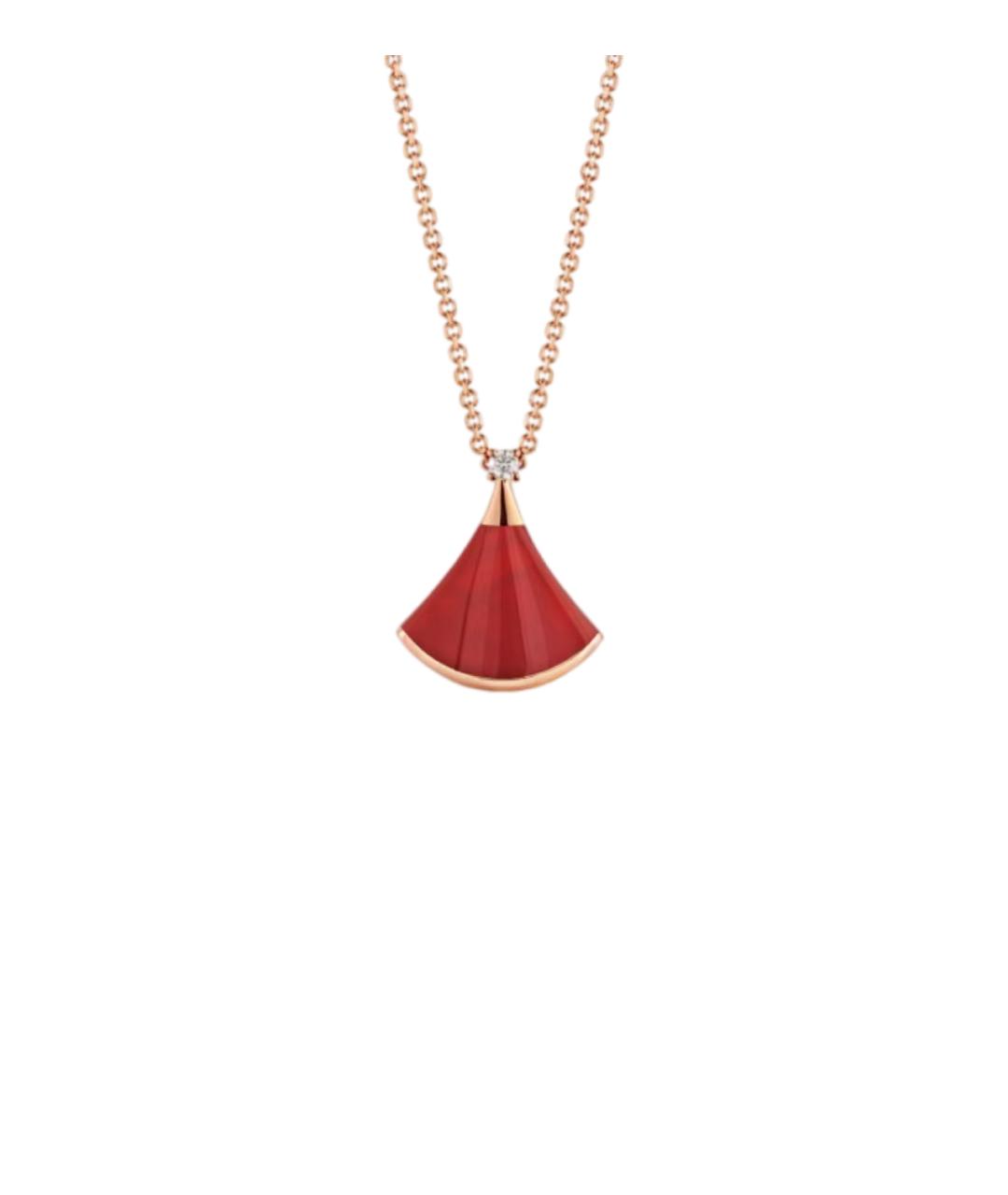 BVLGARI Красное колье из розового золота, фото 4