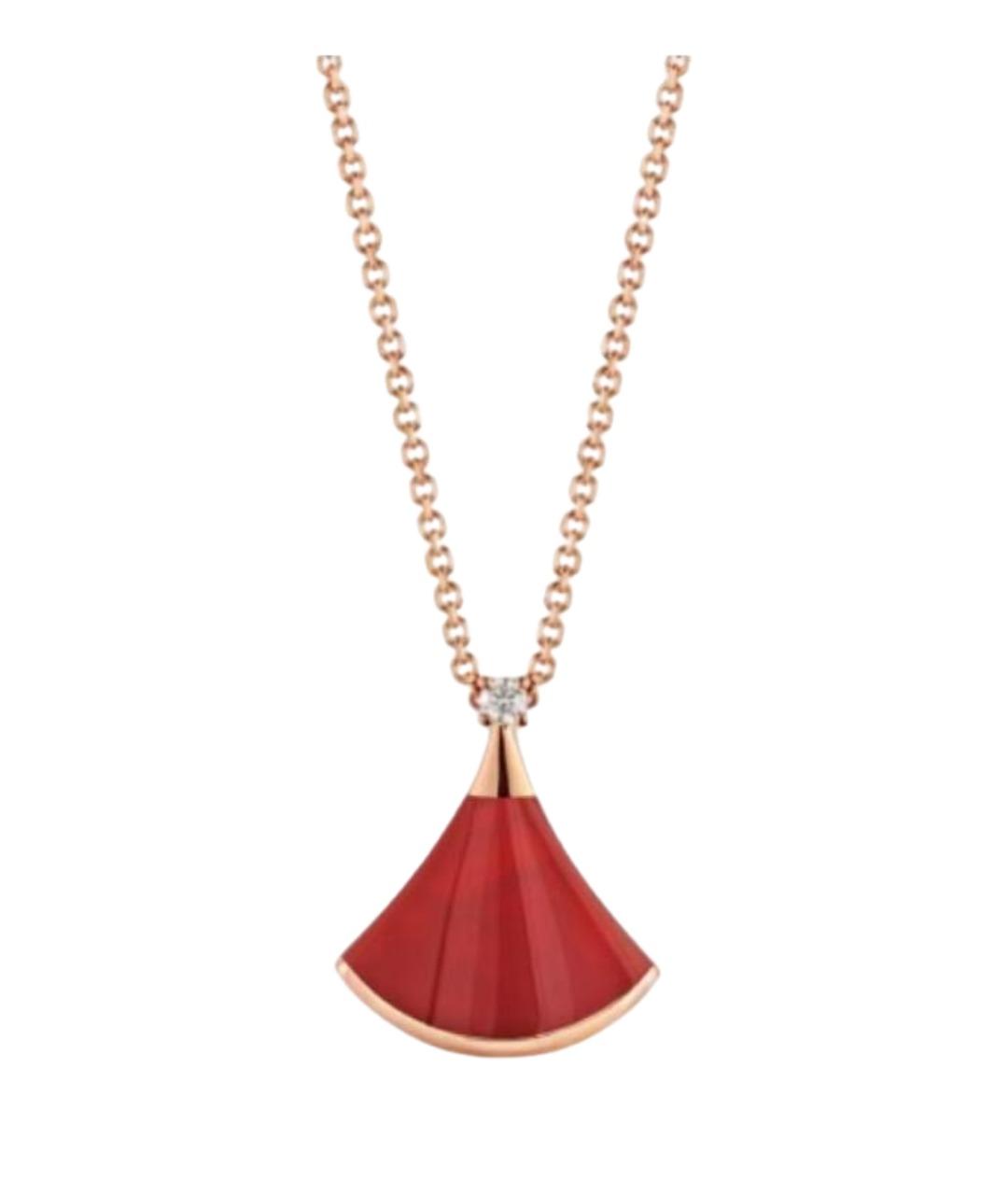 BVLGARI Красное колье из розового золота, фото 1