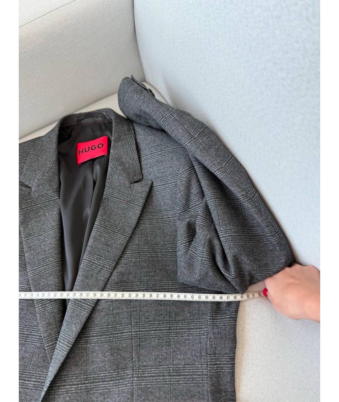 HUGO BOSS Серый костюм-тройка, фото 4