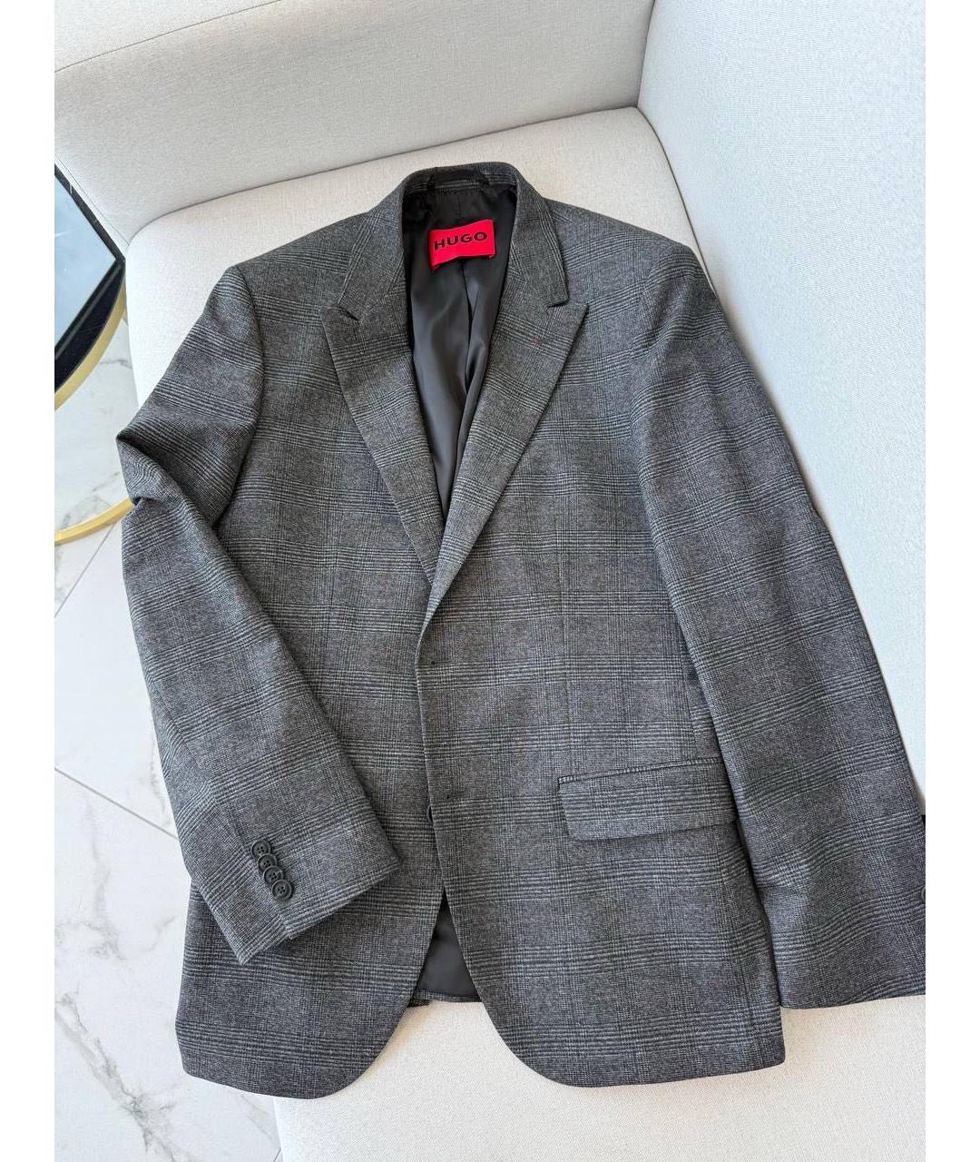 HUGO BOSS Серый костюм-тройка, фото 9