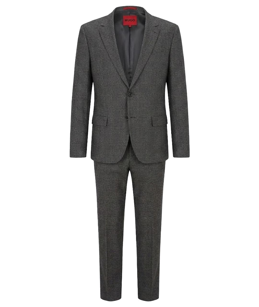 HUGO BOSS Серый костюм-тройка, фото 1
