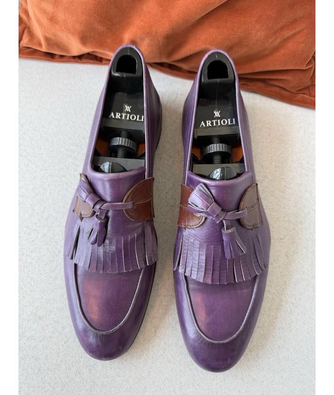 ETRO Фиолетовые низкие ботинки, фото 7
