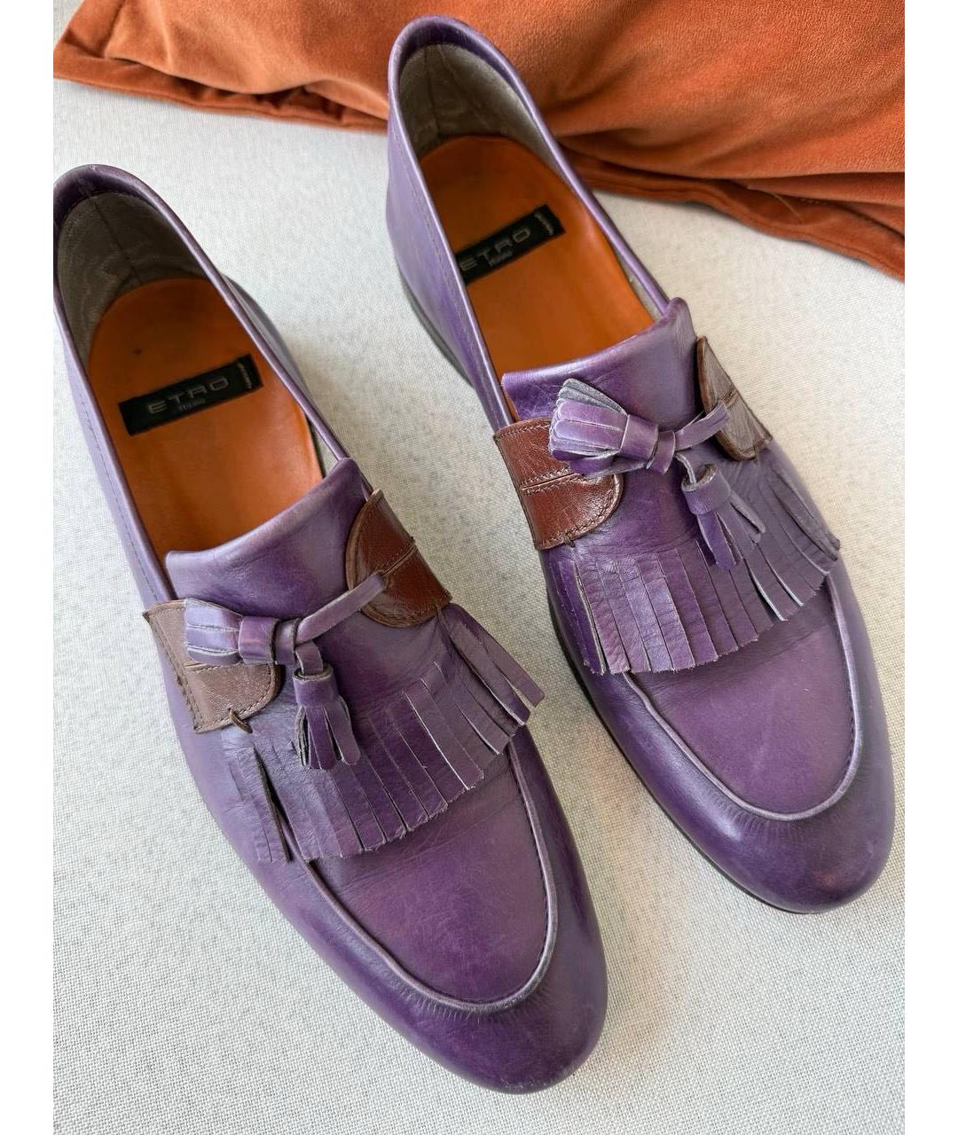 ETRO Фиолетовые низкие ботинки, фото 2