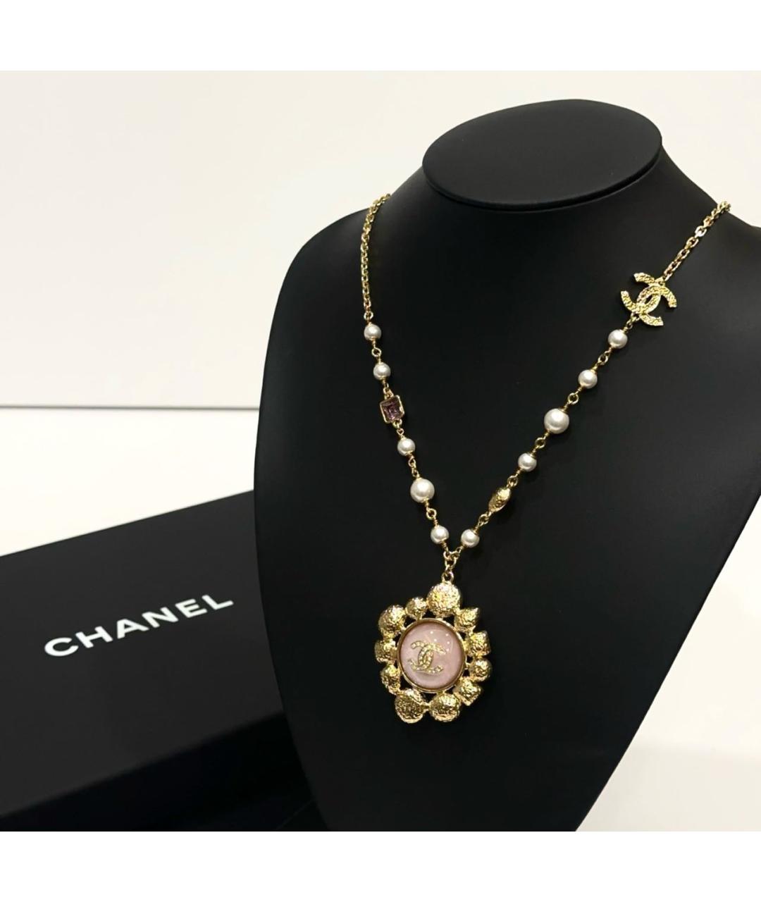 CHANEL Золотое колье, фото 3