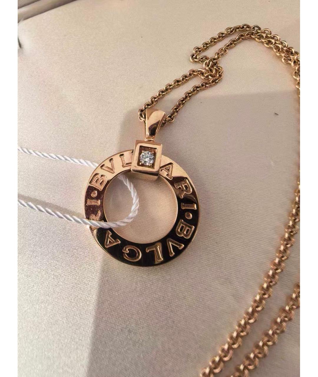 BVLGARI Золотое колье из розового золота, фото 3