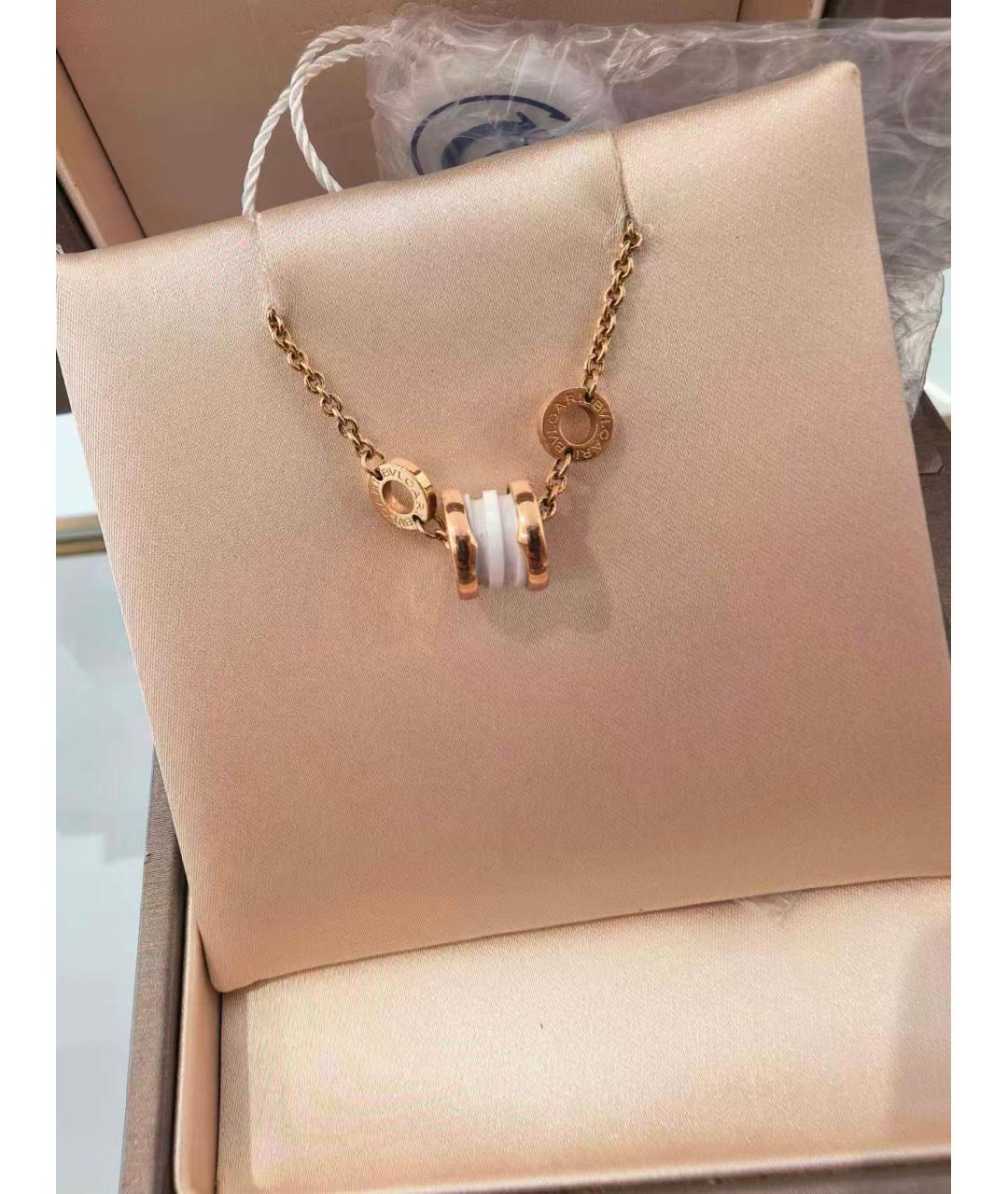 BVLGARI Белый браслет из розового золота, фото 3