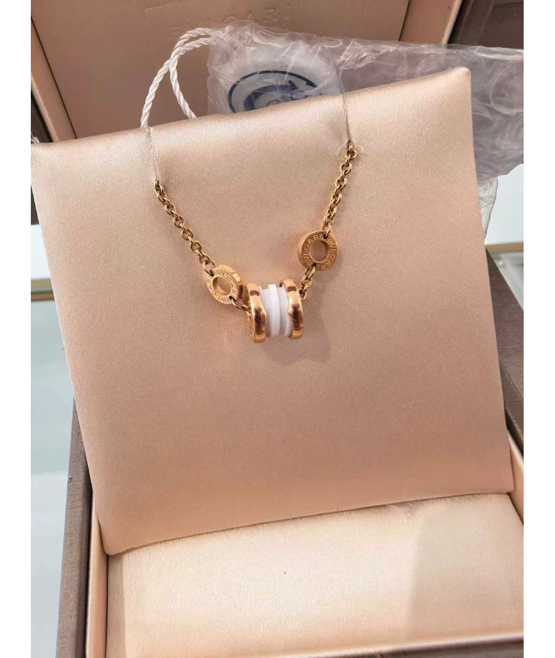 BVLGARI Белый браслет из розового золота, фото 2