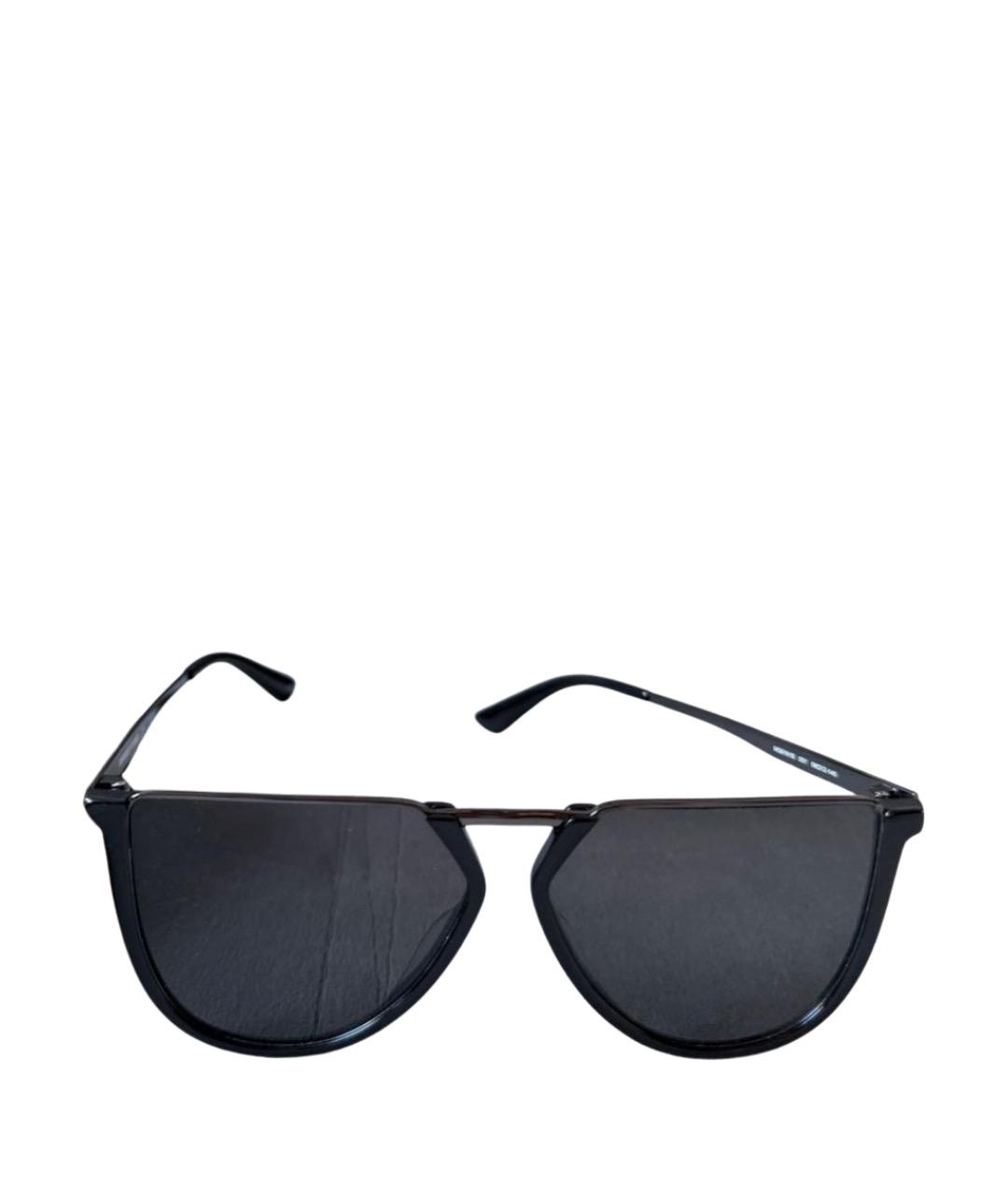 MCQ ALEXANDER MCQUEEN Черные пластиковые солнцезащитные очки, фото 1
