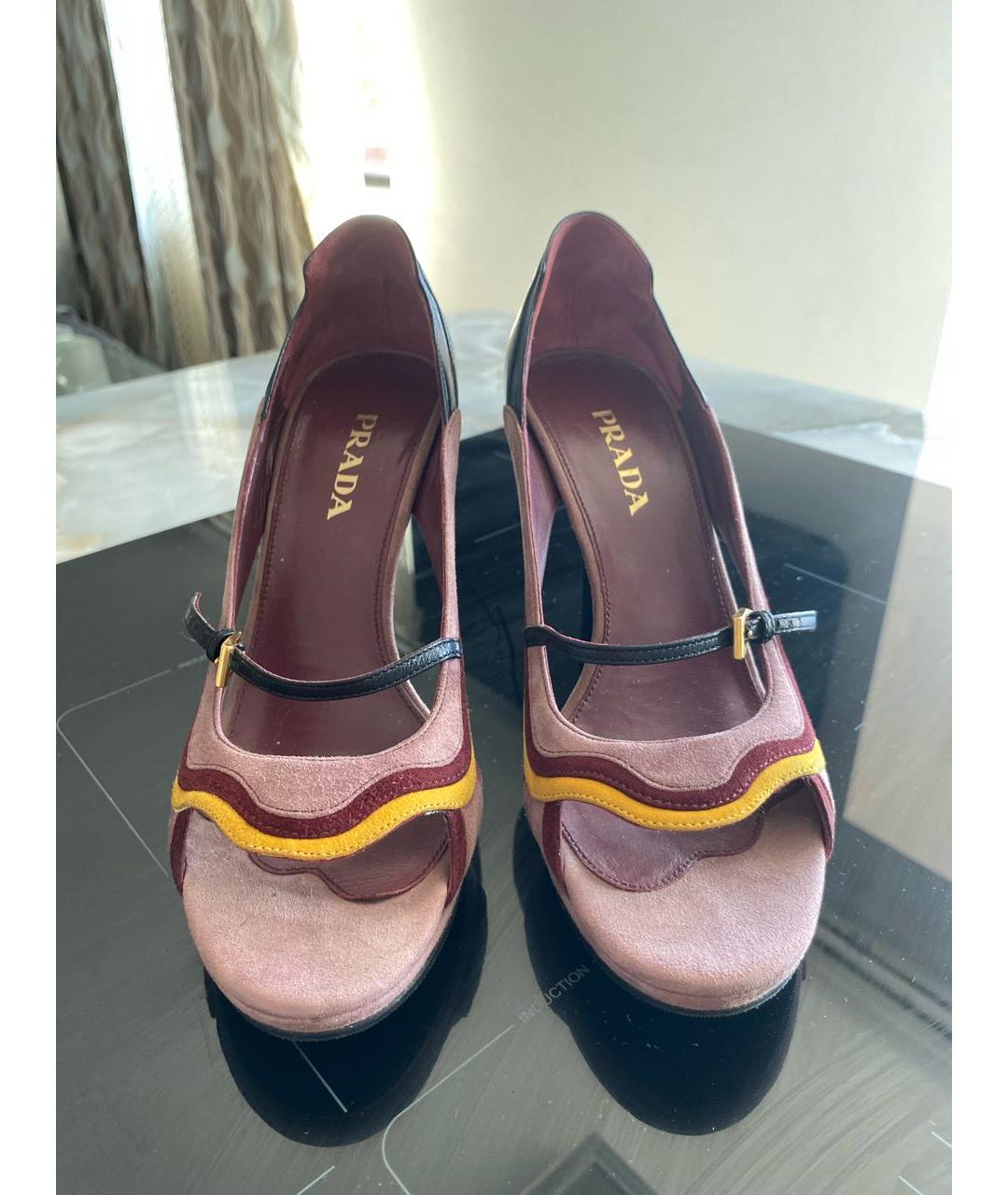 PRADA Розовые босоножки, фото 2