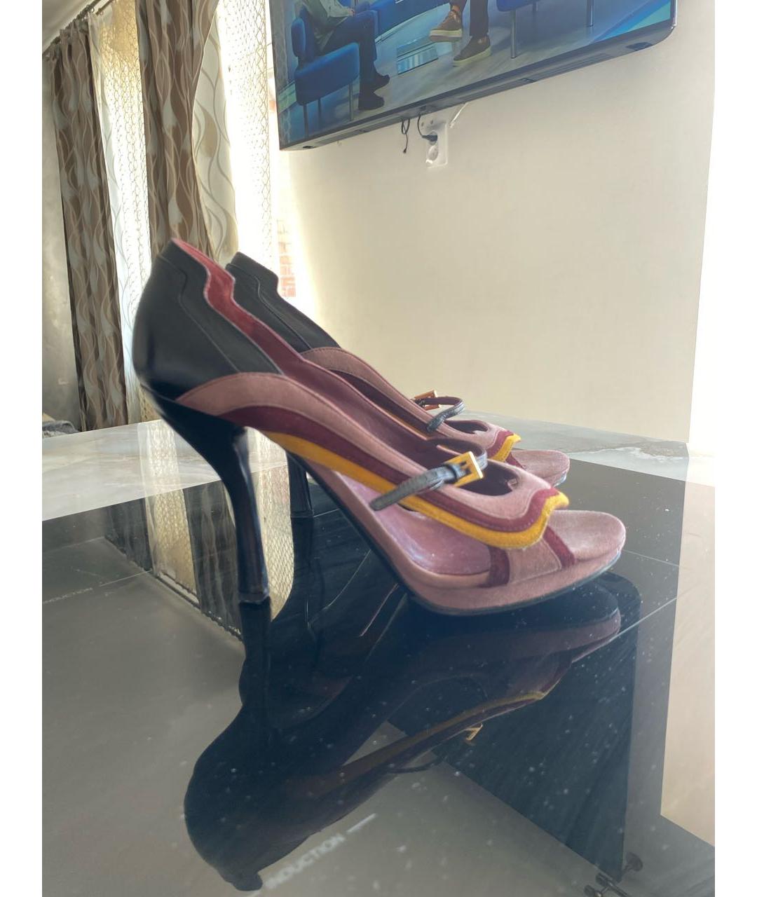 PRADA Розовые босоножки, фото 6