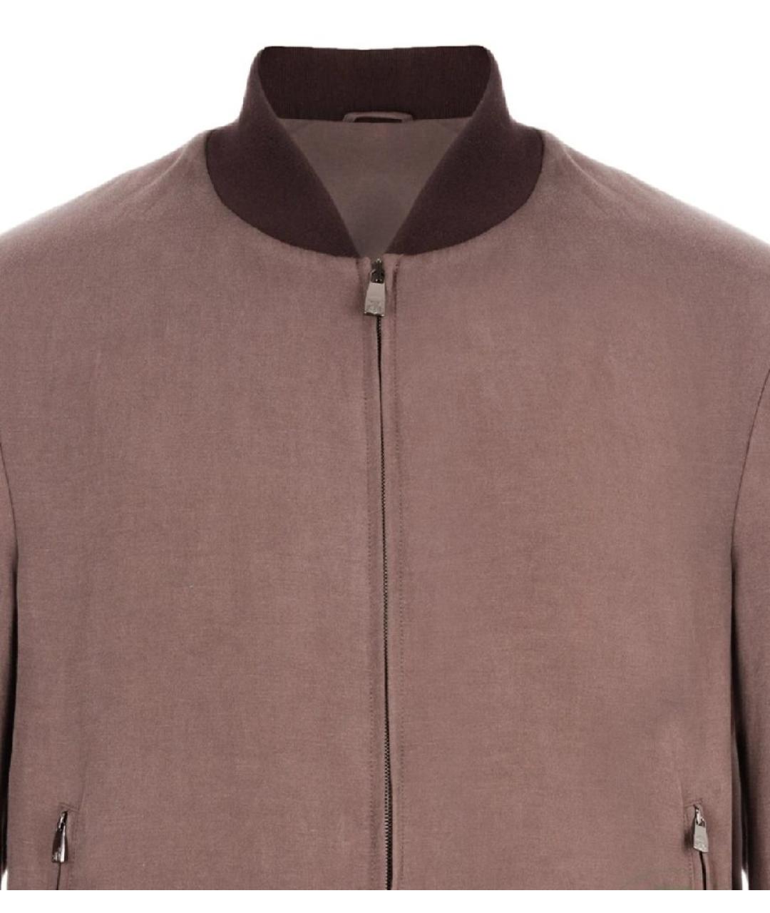 CORNELIANI Коричневая льняная куртка, фото 3