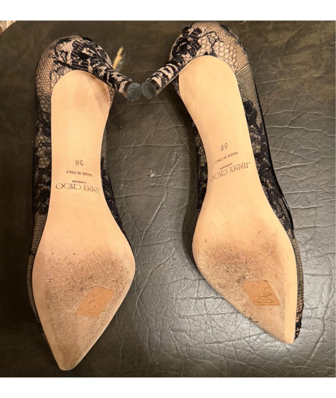 JIMMY CHOO Бежевые кожаные туфли, фото 4