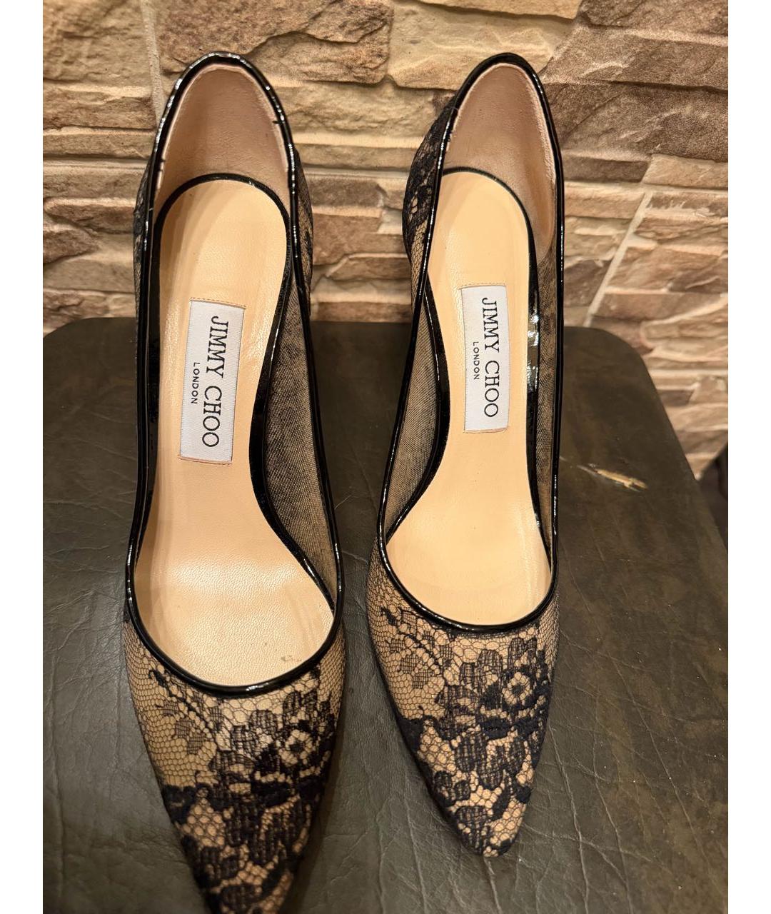 JIMMY CHOO Бежевые кожаные туфли, фото 2