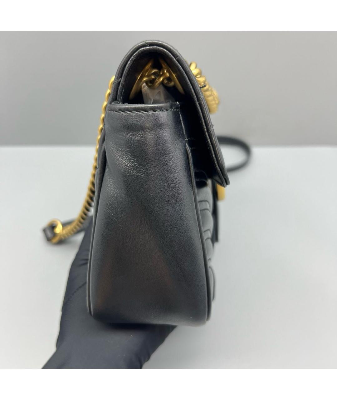 GUCCI Черная замшевая сумка через плечо, фото 2