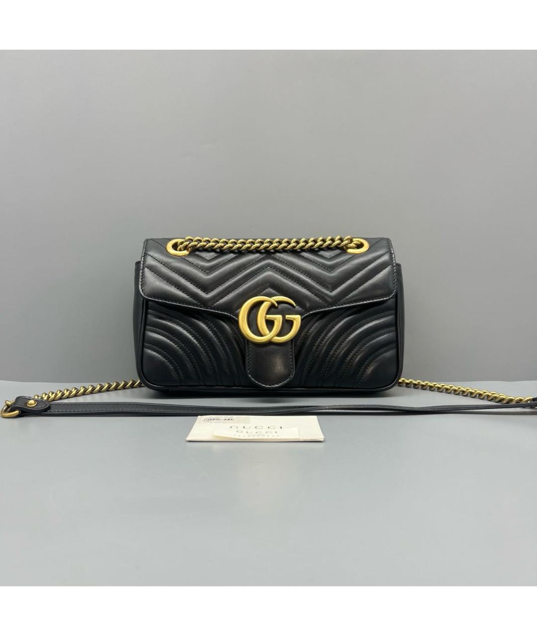 GUCCI Черная замшевая сумка через плечо, фото 9