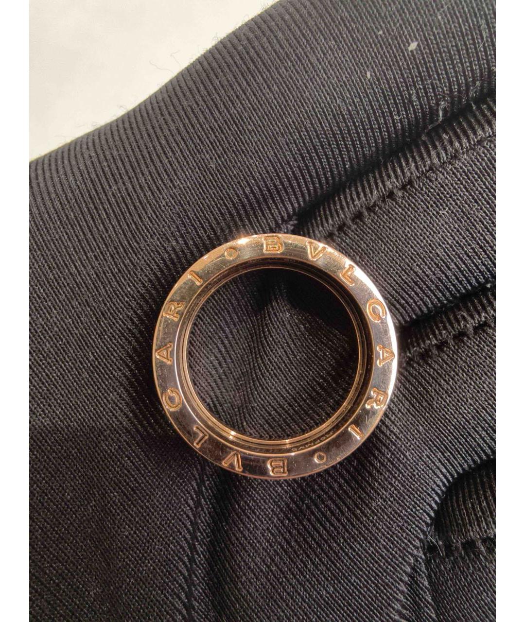 BVLGARI Черное кольцо из розового золота, фото 2