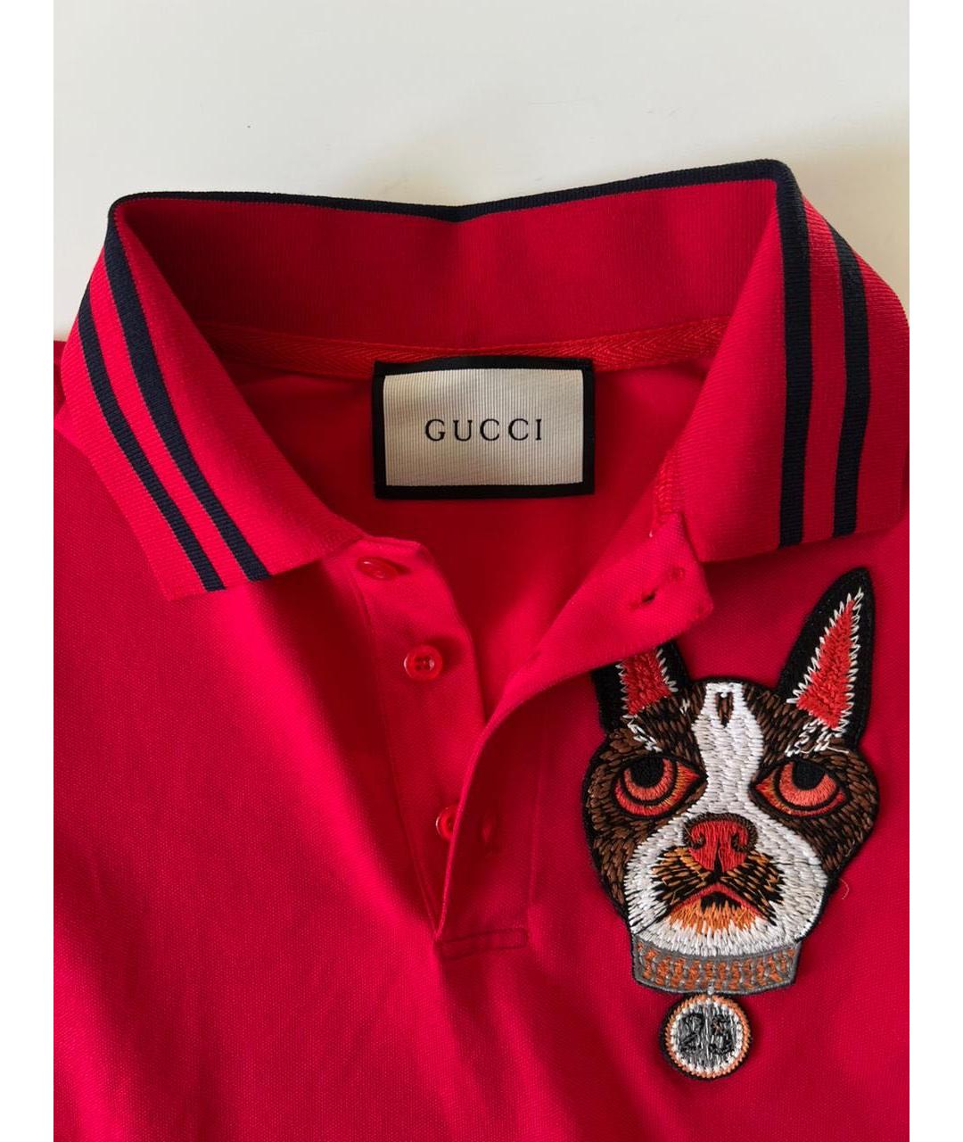 GUCCI Красная футболка, фото 3