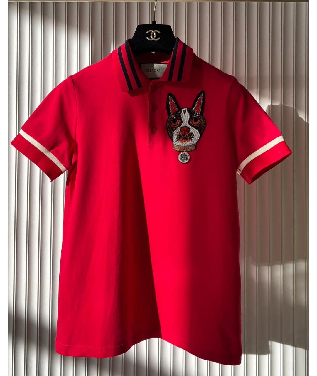 GUCCI Красная футболка, фото 9