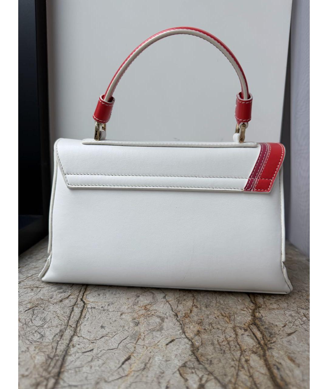 EMILIO PUCCI Белая кожаная сумка с короткими ручками, фото 3