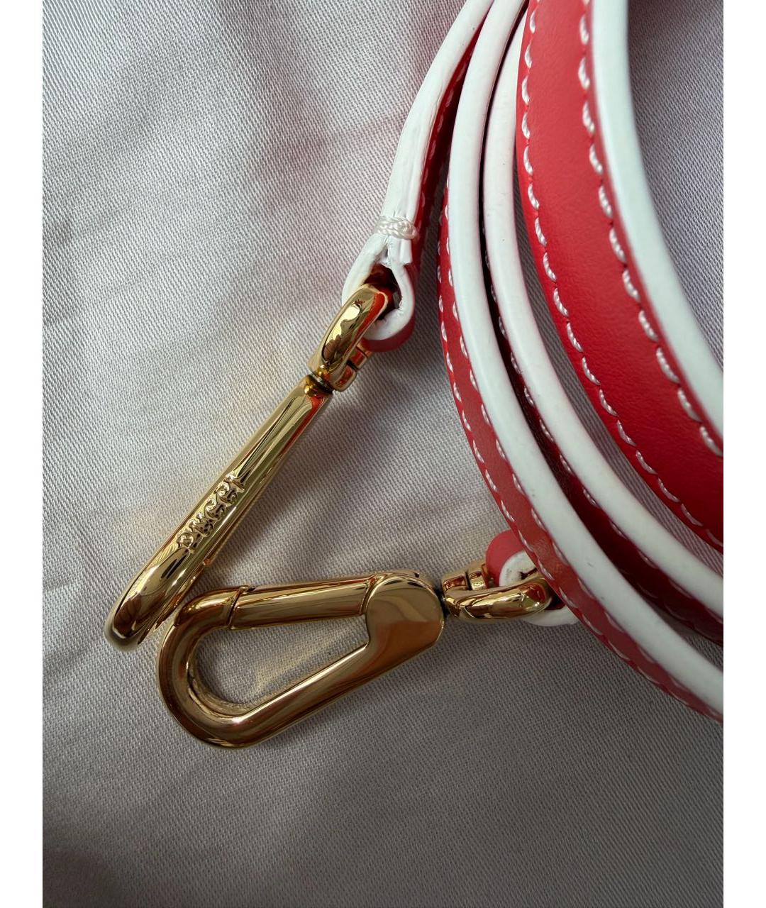 EMILIO PUCCI Белая кожаная сумка с короткими ручками, фото 8