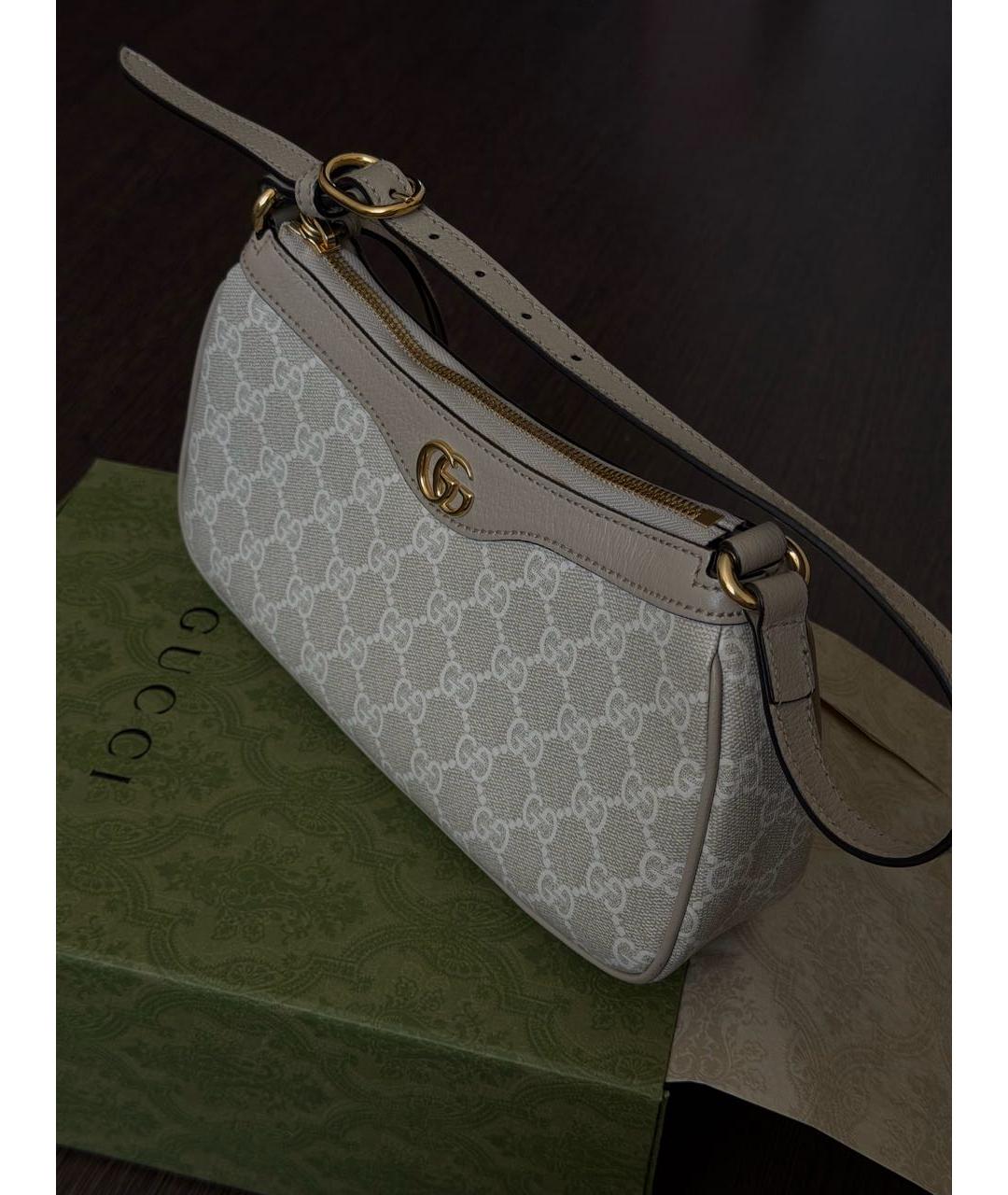 GUCCI Бежевая сумка с короткими ручками, фото 2