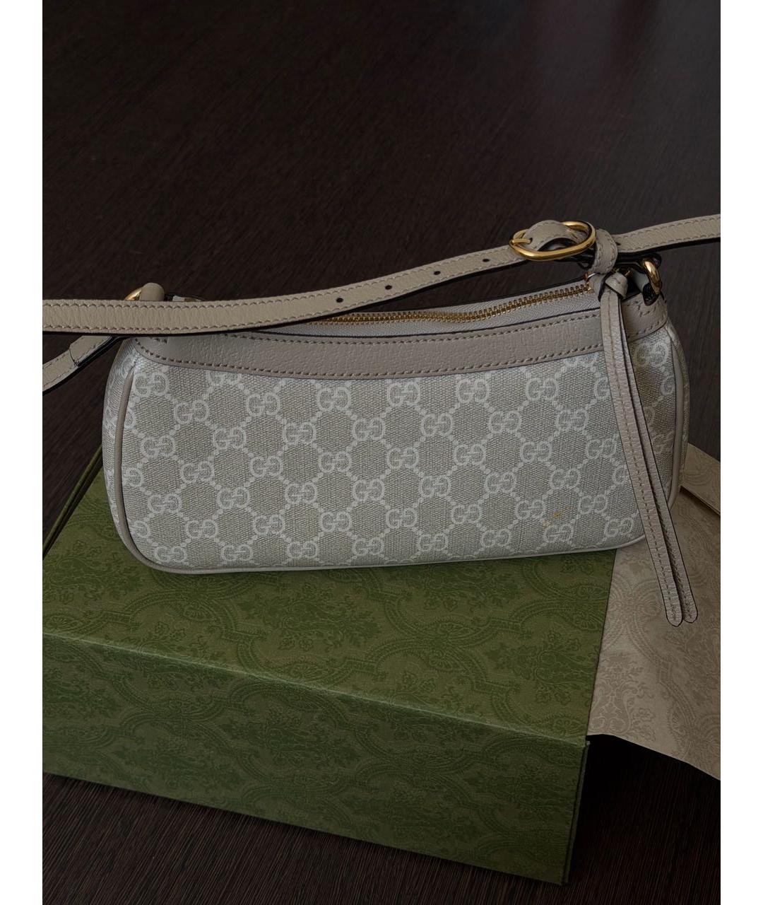GUCCI Бежевая сумка с короткими ручками, фото 3