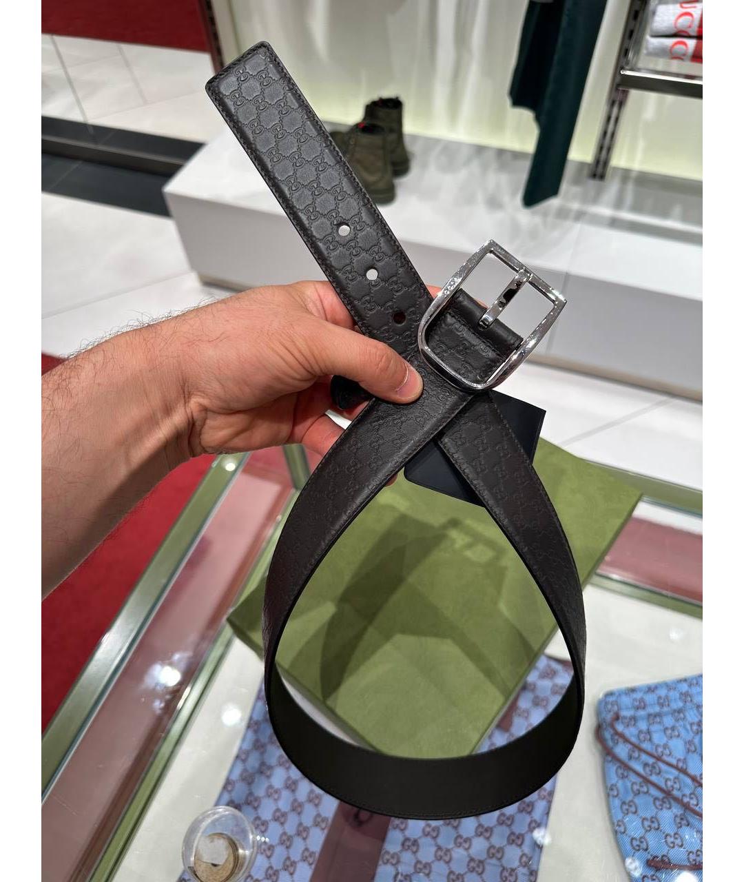 GUCCI Коричневый кожаный ремень, фото 2