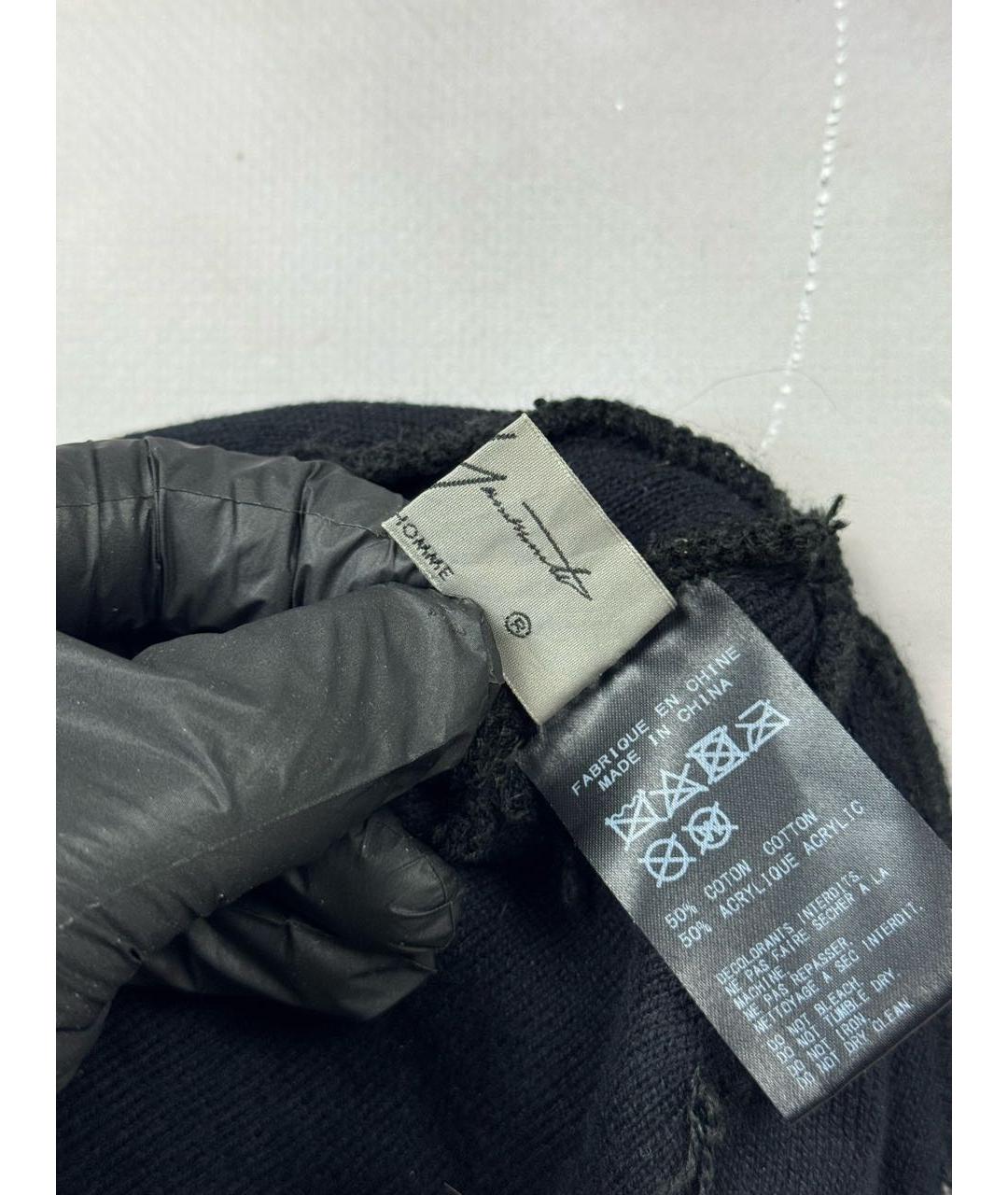 YOHJI YAMAMOTO Черная шапка, фото 7