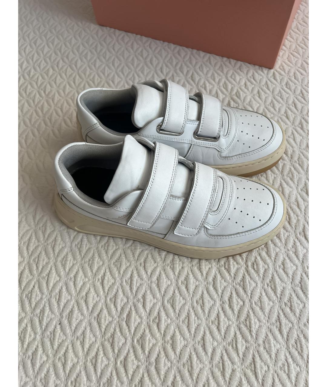 ACNE STUDIOS Белые кожаные кеды, фото 10