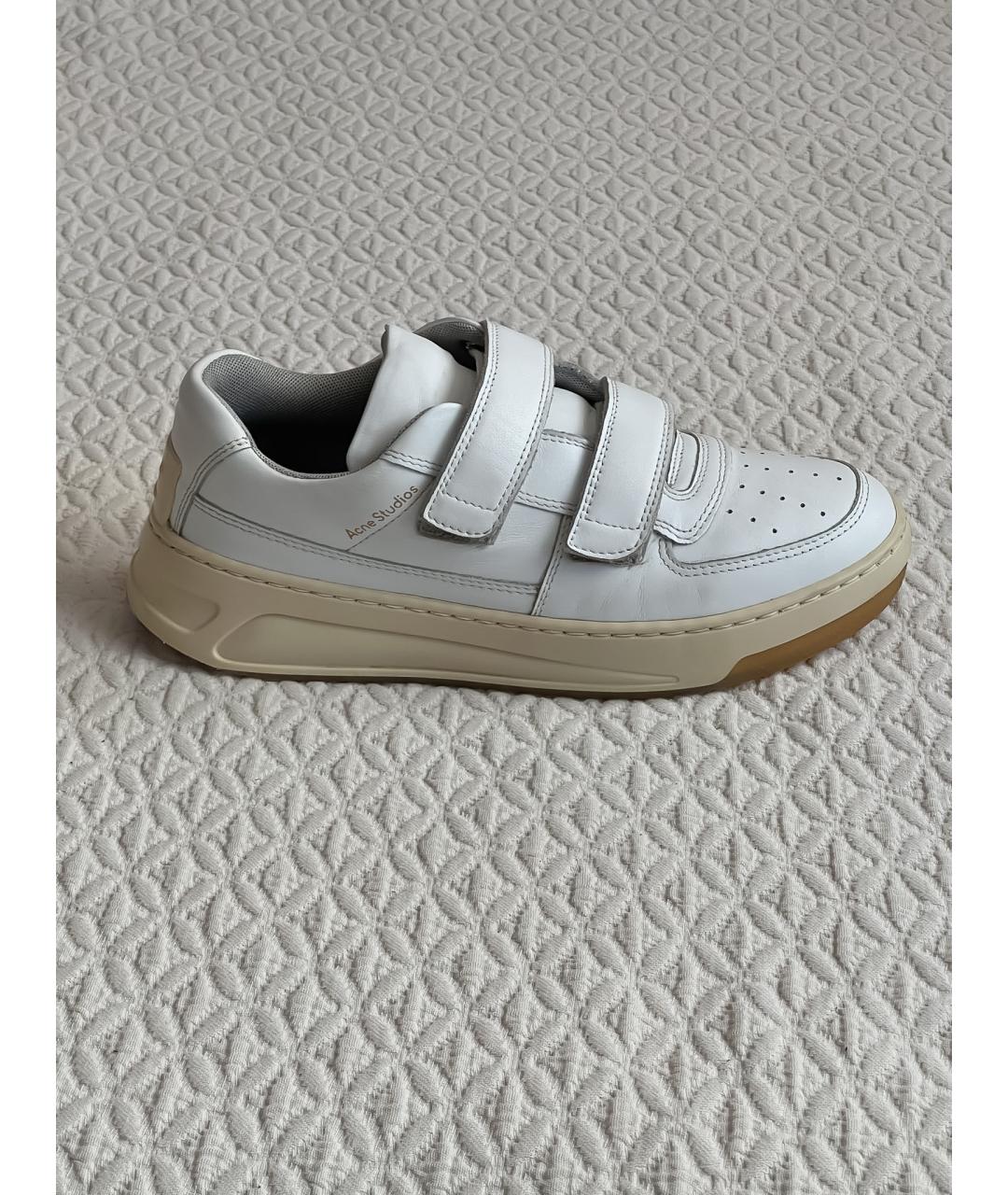 ACNE STUDIOS Белые кожаные кеды, фото 8