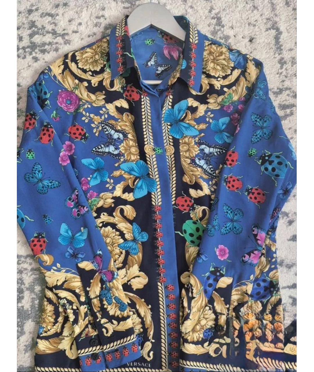 VERSACE Шелковая рубашка, фото 5