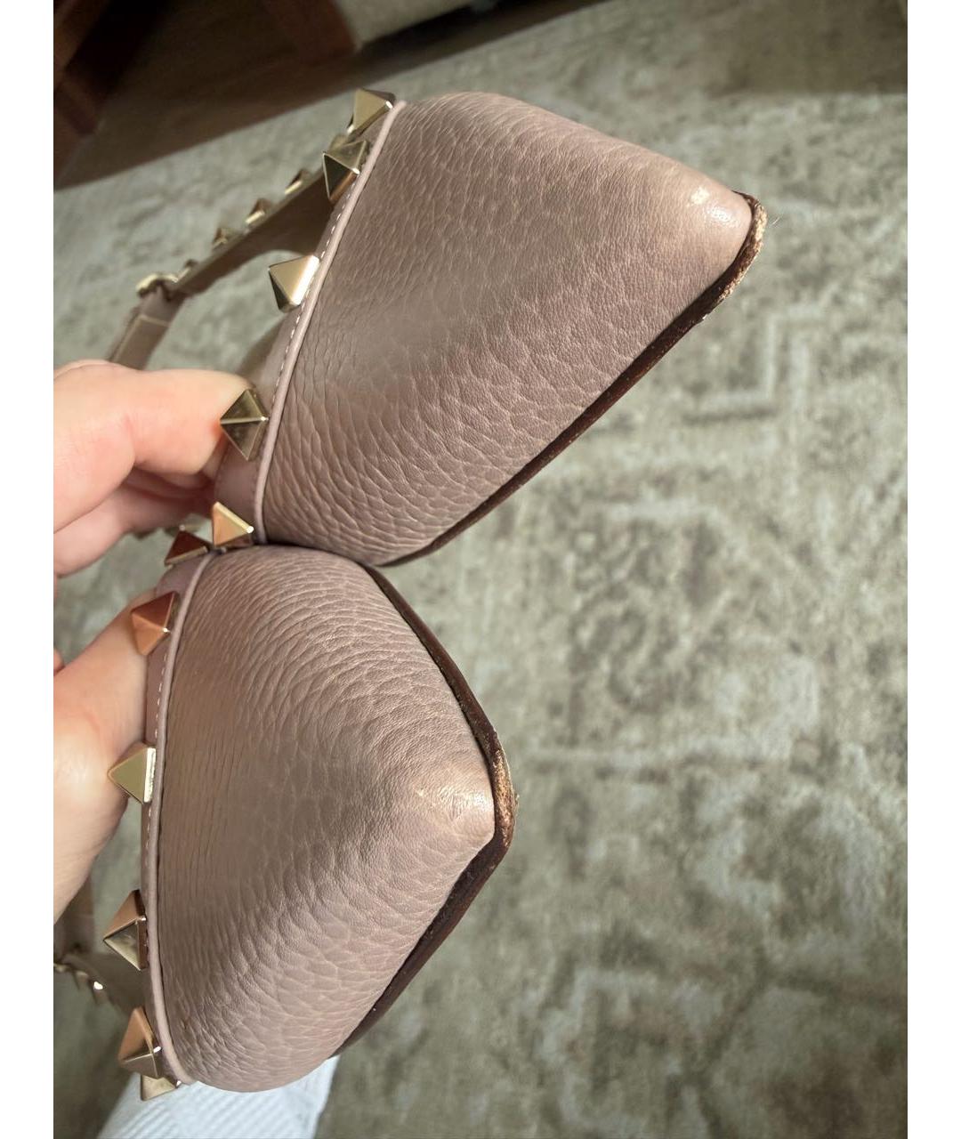 VALENTINO Розовые кожаные балетки, фото 8