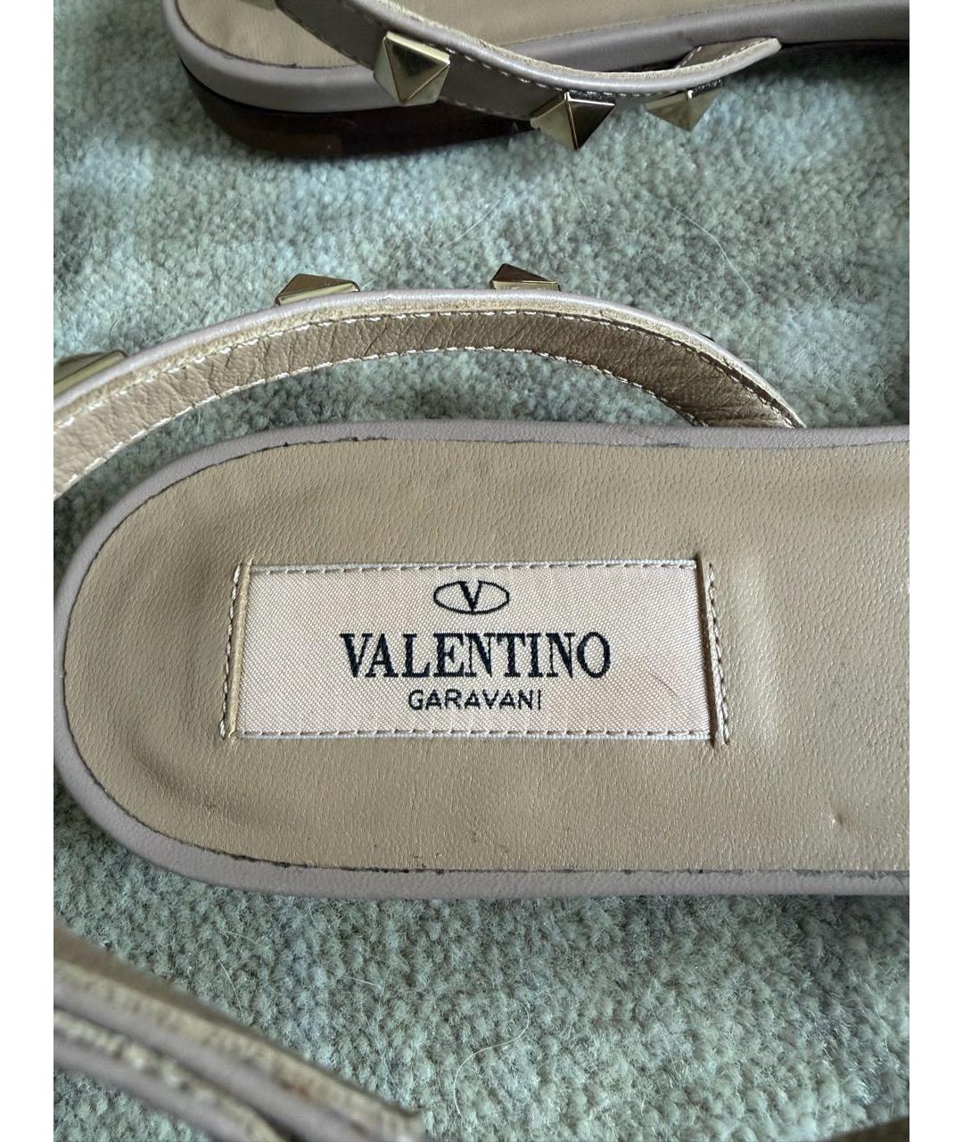VALENTINO Розовые кожаные балетки, фото 5