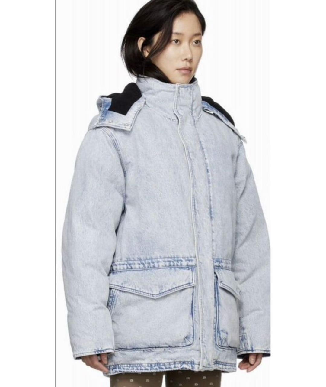 ALEXANDER WANG Синий деним пуховик, фото 4