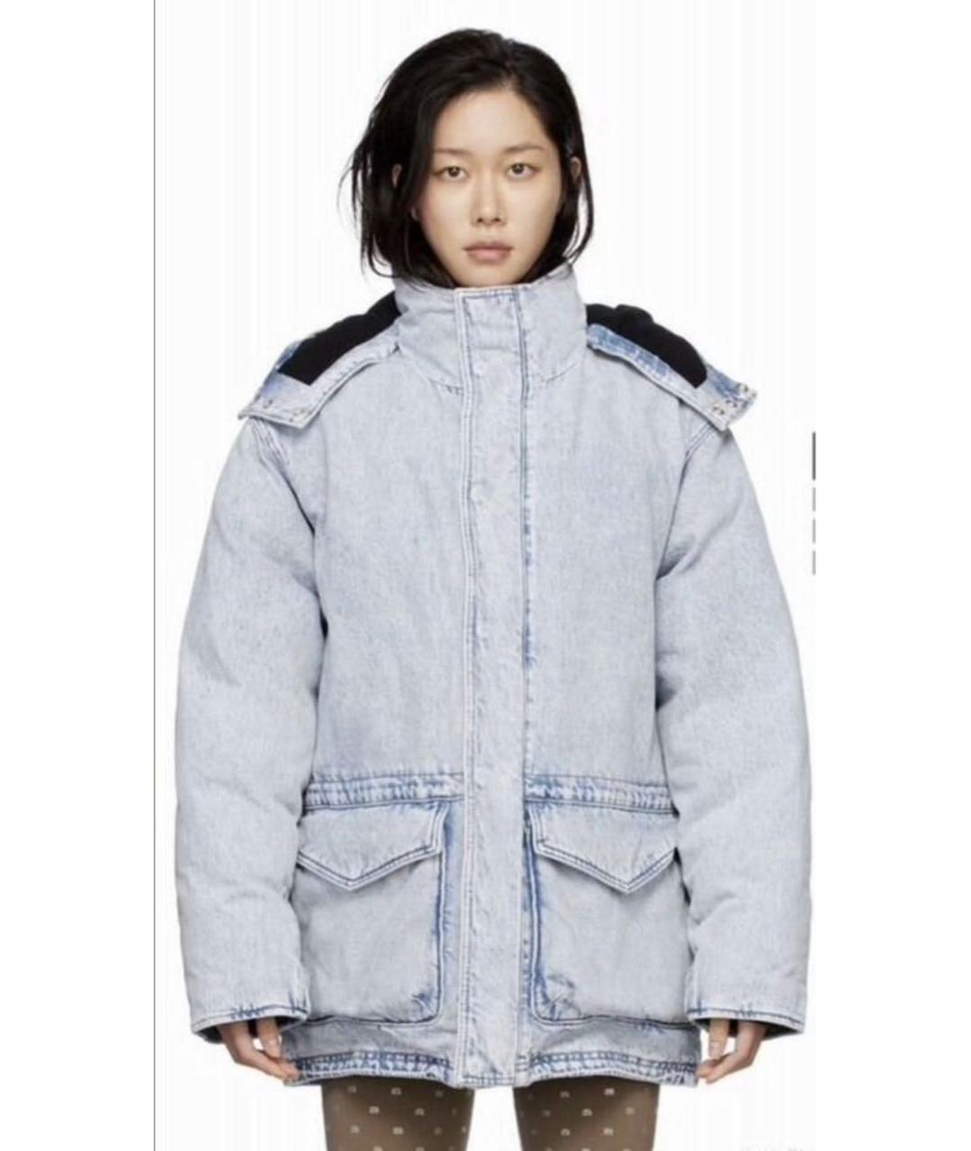 ALEXANDER WANG Синий деним пуховик, фото 9