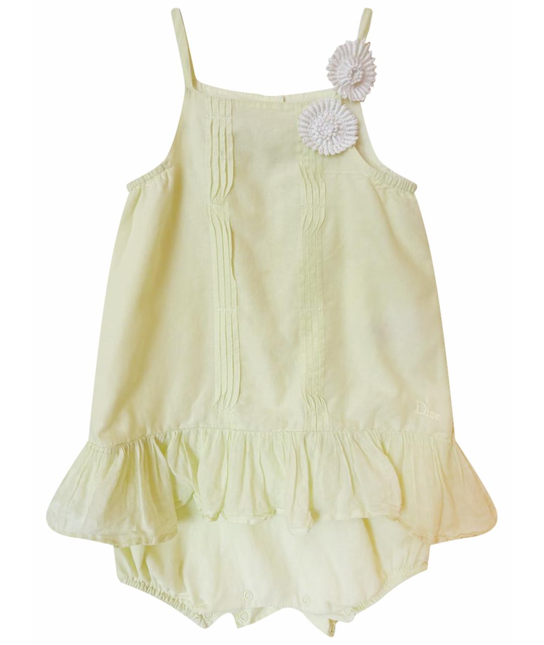 BABY DIOR Салатовый хлопковый боди/ползунок, фото 1
