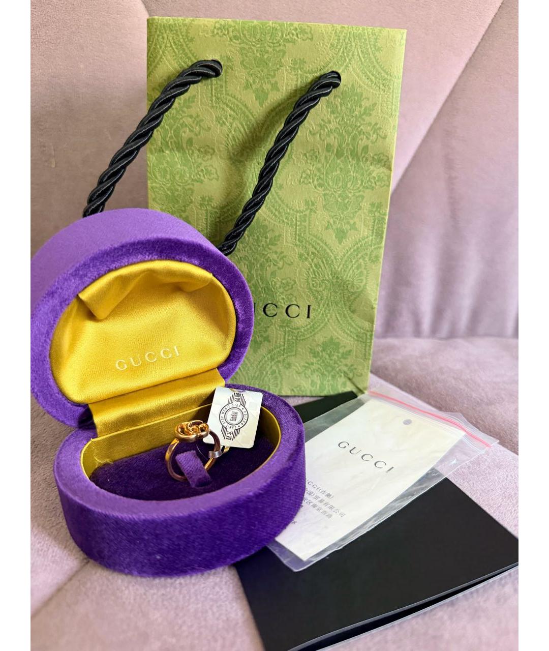 GUCCI Золотое кольцо из желтого золота, фото 5