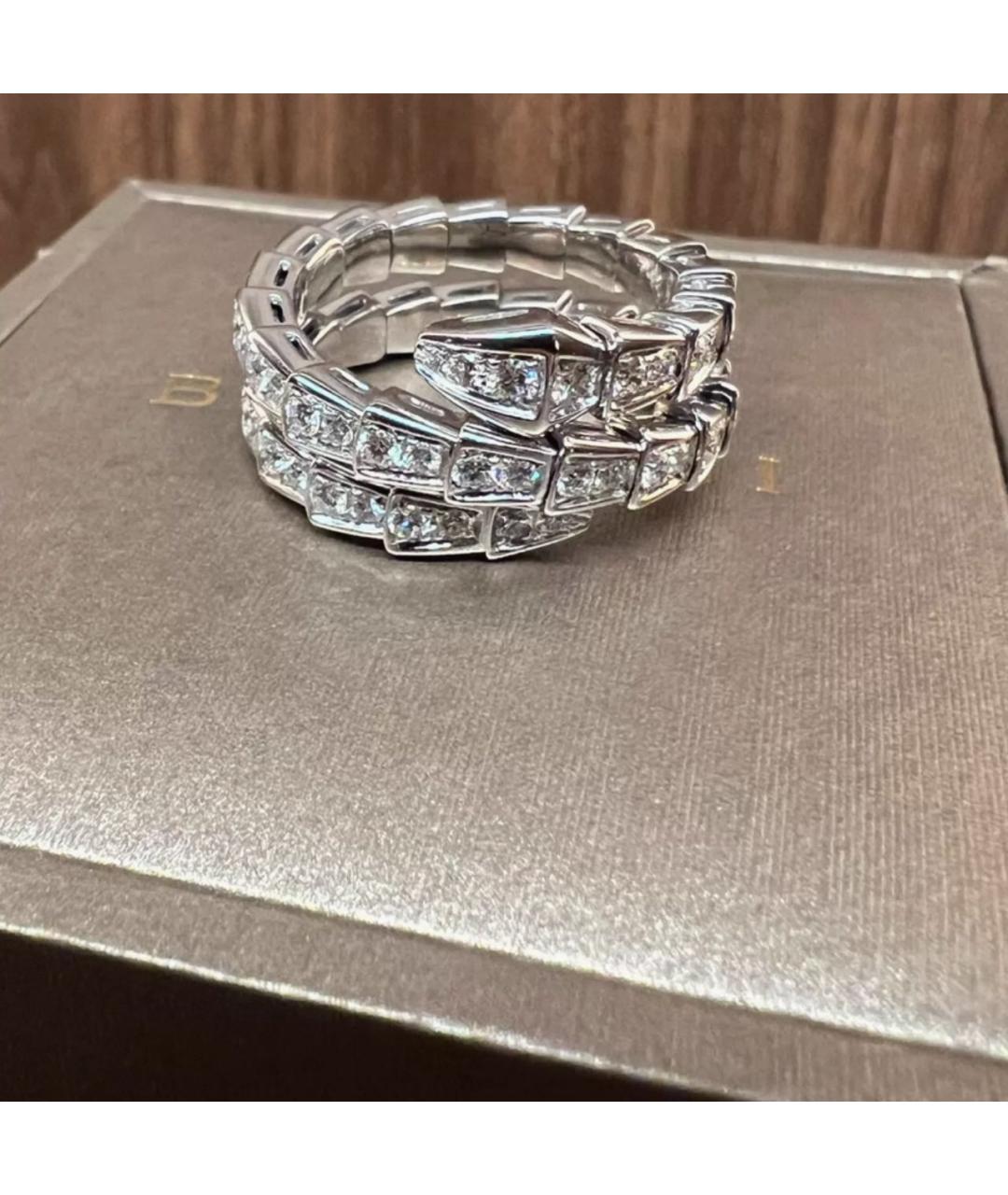 BVLGARI Серебряное кольцо из белого золота, фото 3