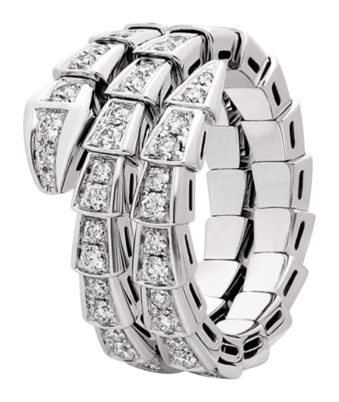 BVLGARI Серебряное кольцо из белого золота, фото 1