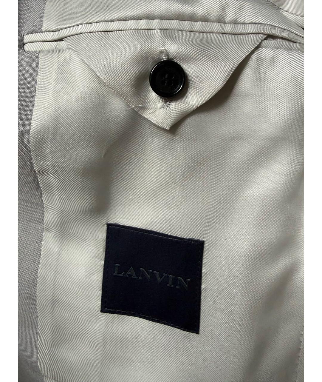 LANVIN Серый пиджак, фото 4