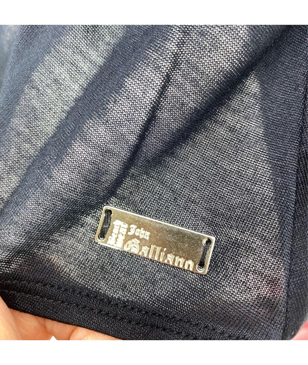 JOHN GALLIANO Черное платье, фото 4