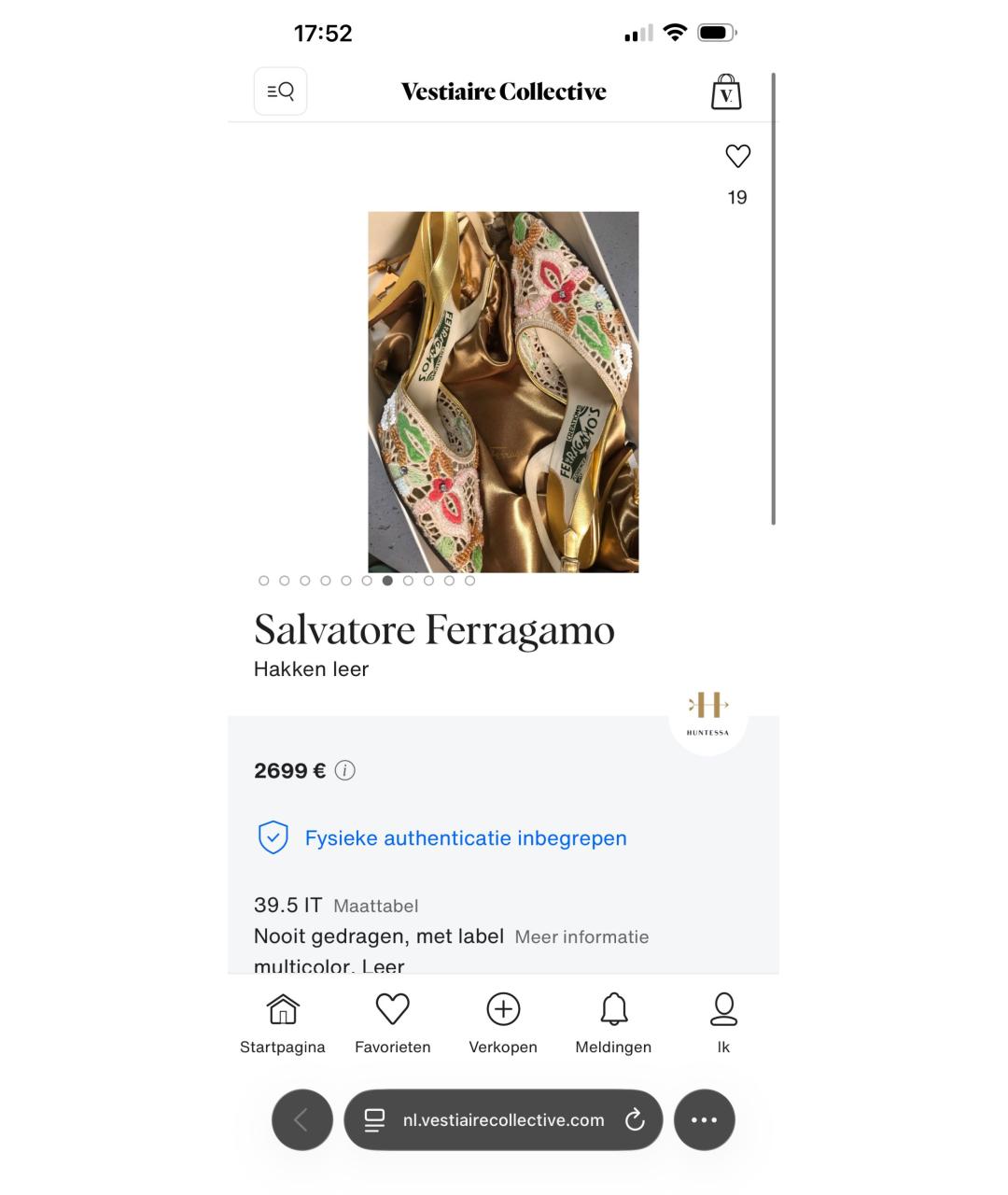FERRAGAMO Золотые кожаные босоножки, фото 7