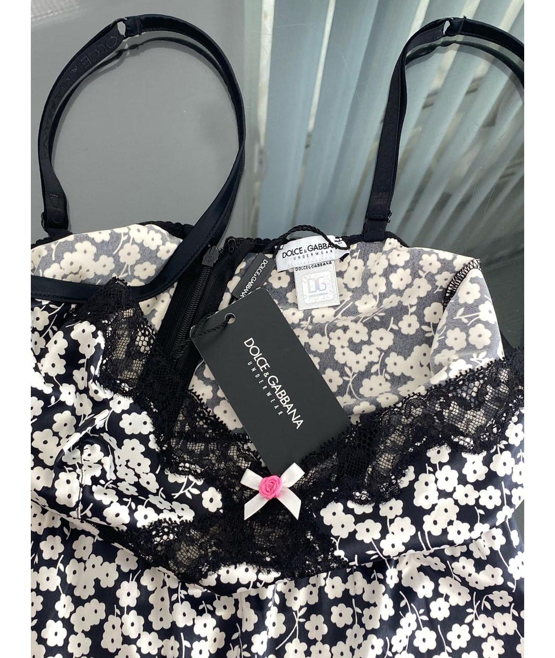 DOLCE&GABBANA Черная полиэстеровая майка, фото 3