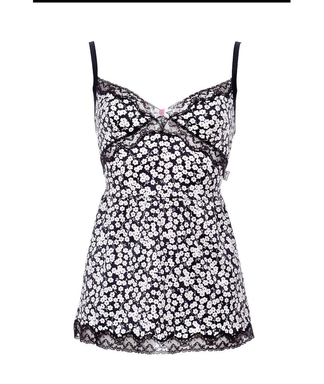 DOLCE&GABBANA Черная полиэстеровая майка, фото 9