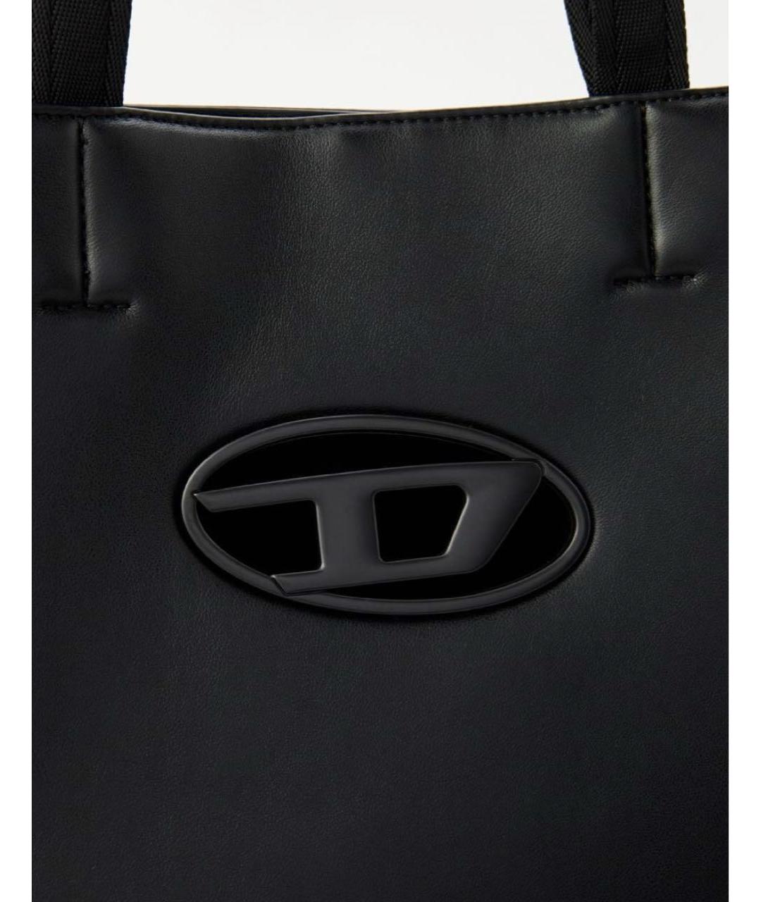 DIESEL Черная сумка тоут из искусственной кожи, фото 3