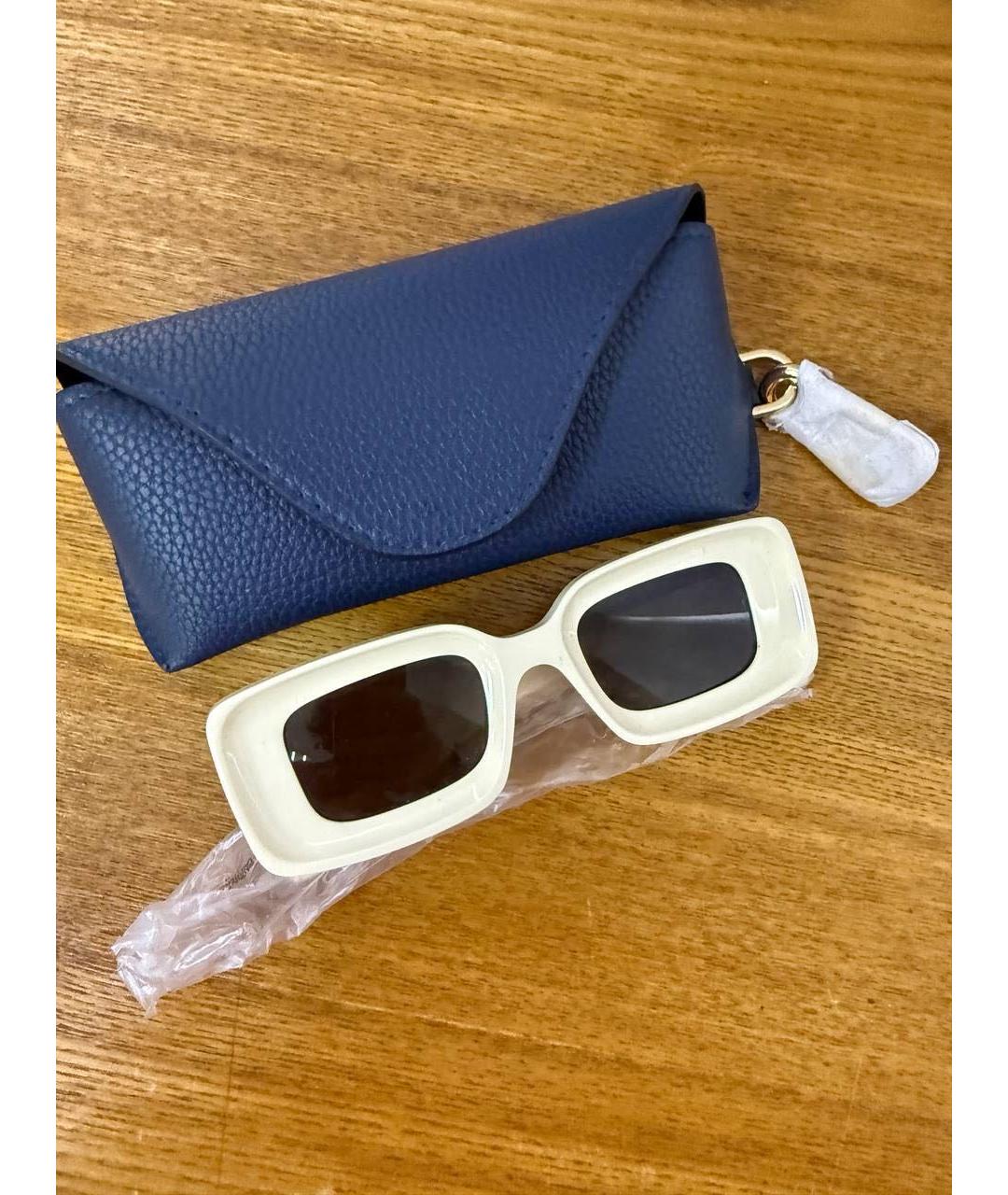 LOEWE Бежевые пластиковые солнцезащитные очки, фото 3