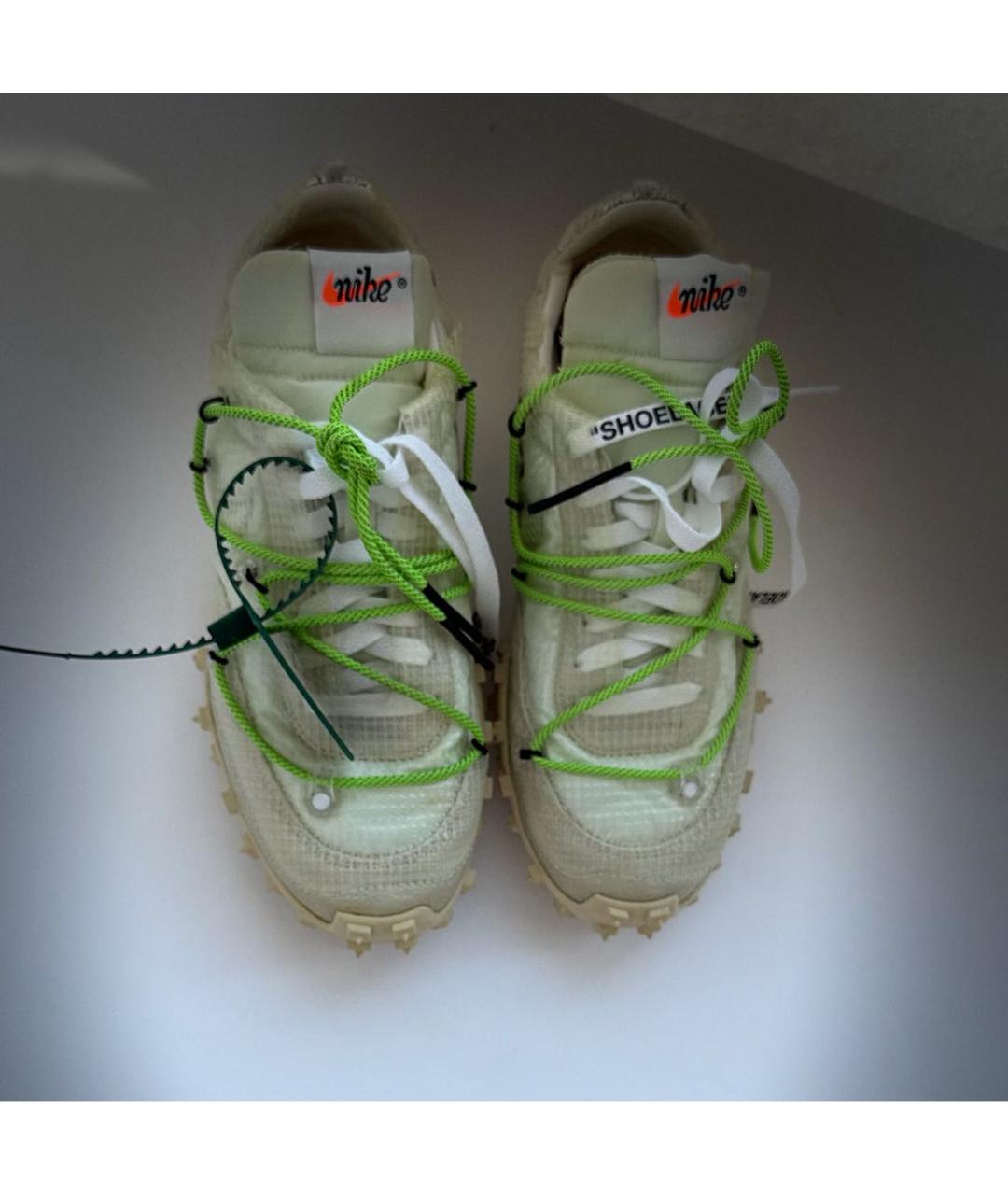 NIKE X OFF-WHITE Бежевые текстильные кроссовки, фото 2