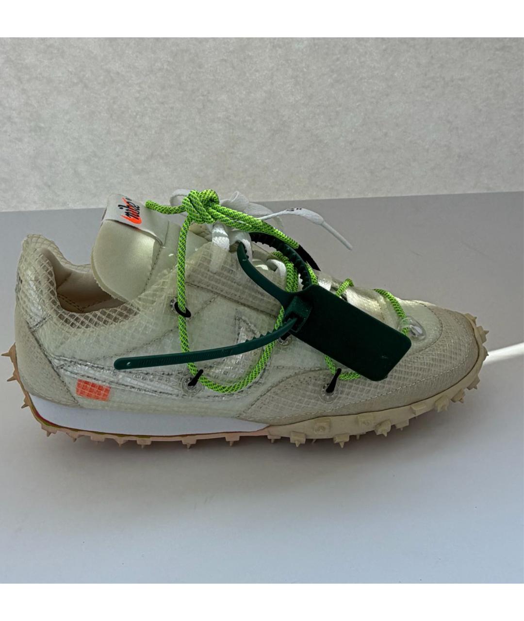 NIKE X OFF-WHITE Бежевые текстильные кроссовки, фото 7
