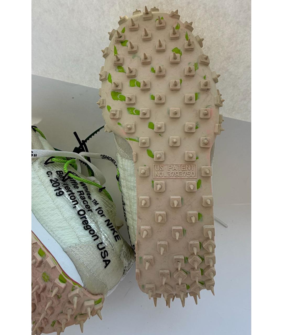 NIKE X OFF-WHITE Бежевые текстильные кроссовки, фото 4